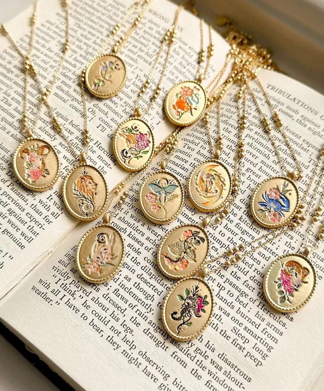 Clearance Fable England Cancer Zodiac Necklace