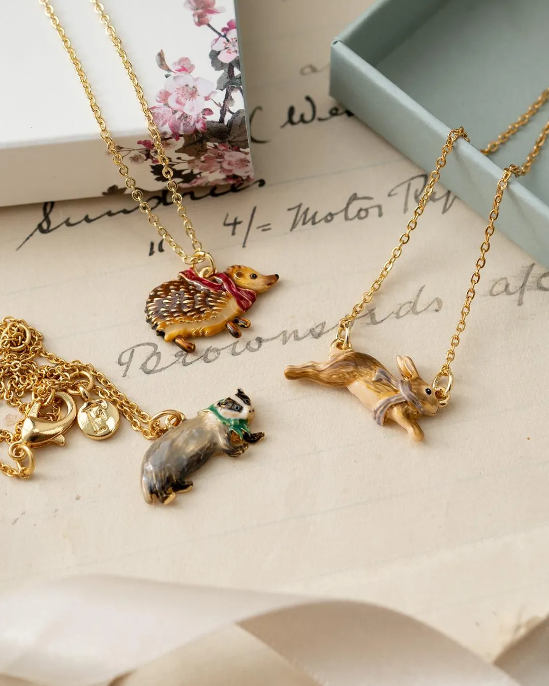 Online Fable England Cozy Bunny Charm Necklace