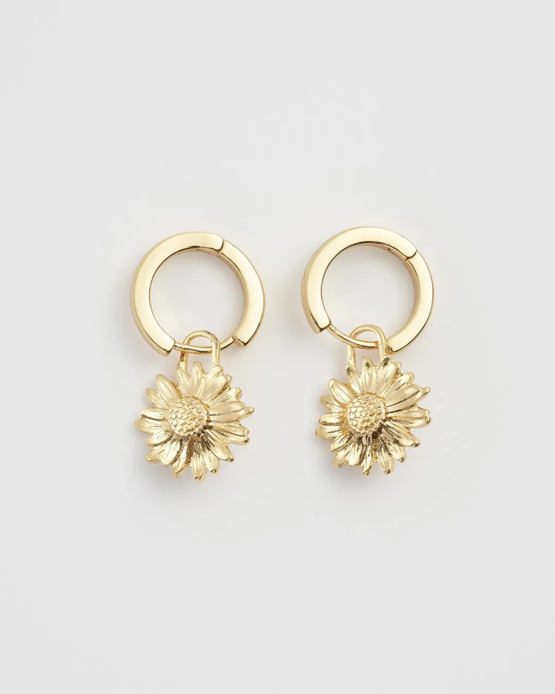 Fashion Fable England Daisy Huggie Earrings