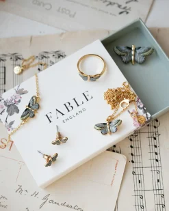 Online Fable England Deco Butterfly Stud Earrings