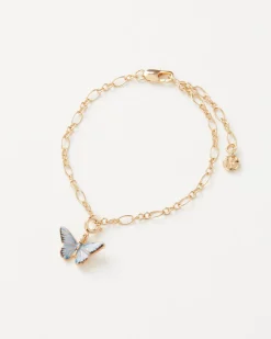 Outlet Fable England Enamel Blue Butterfly Charm