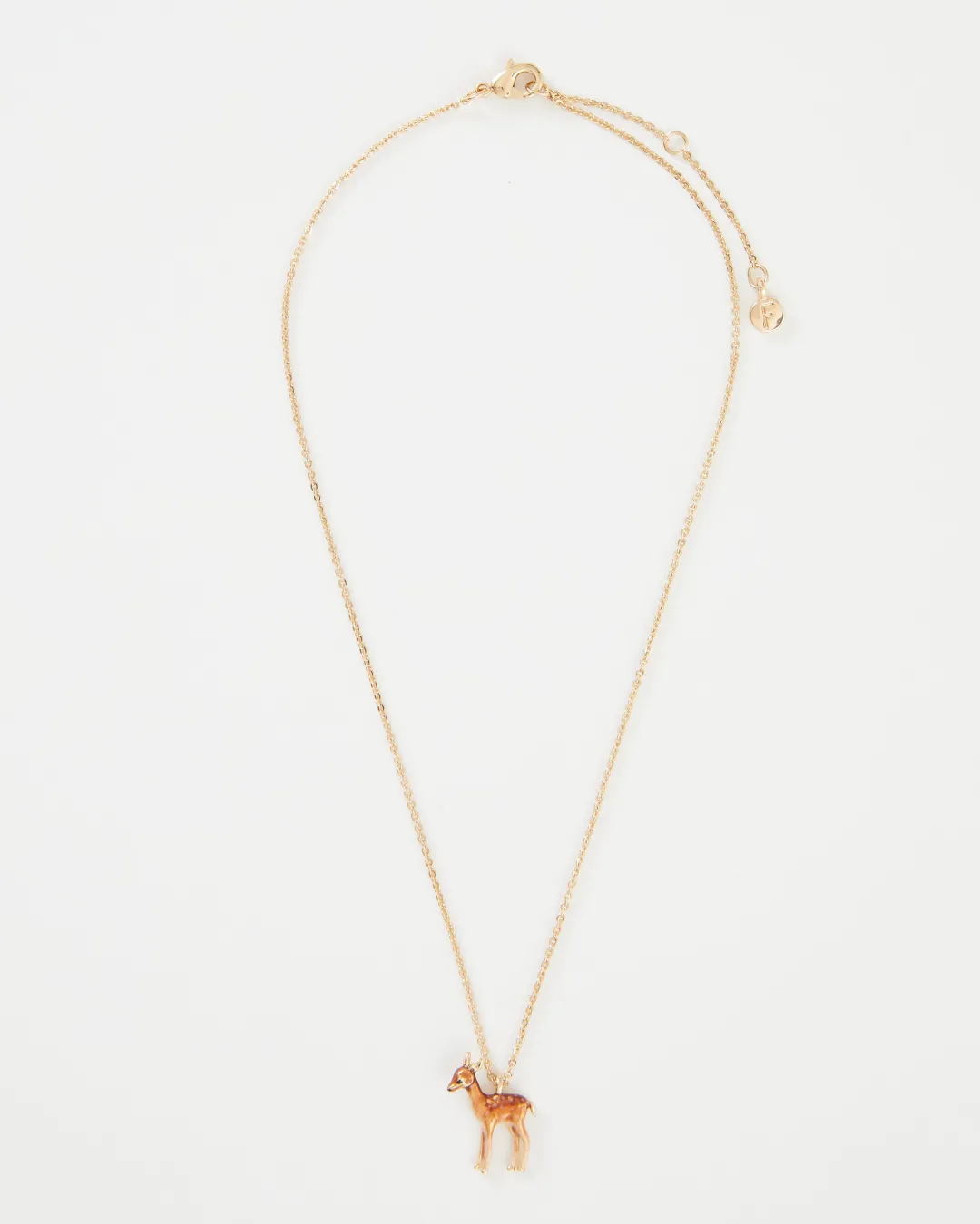 Clearance Fable England Enamel Fawn Necklace