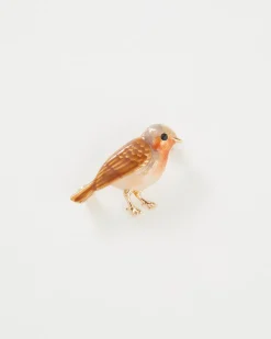 Online Fable England Enamel Robin Brooch