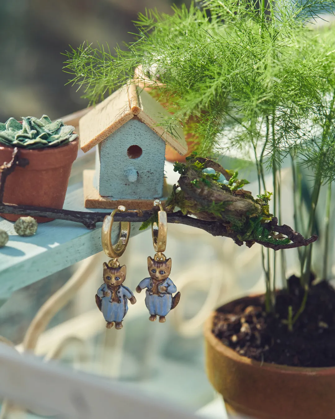 Discount Fable England x Peter Rabbit Tom Kitten Earrings