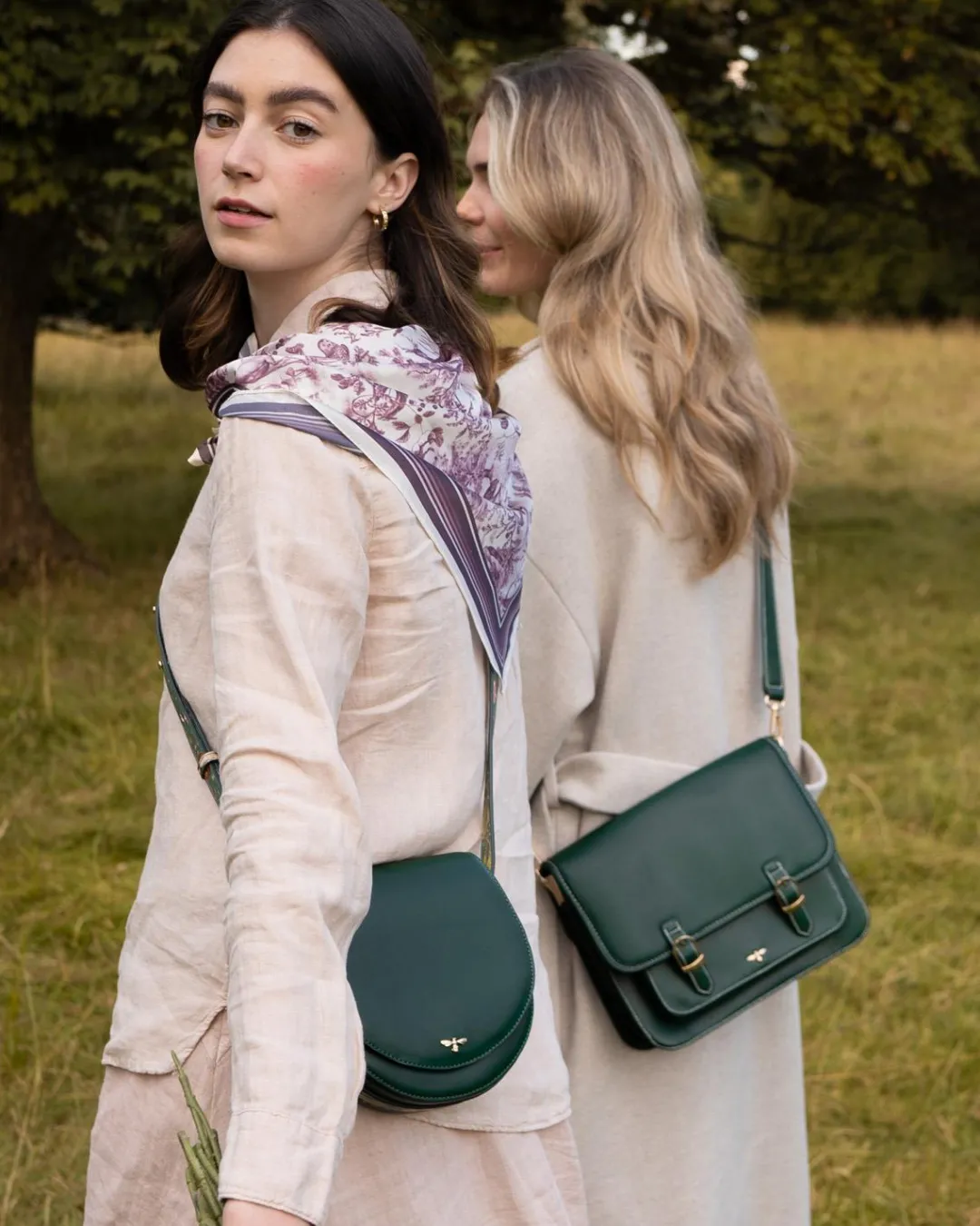 Discount Fable England Into the Woods Green Satchel