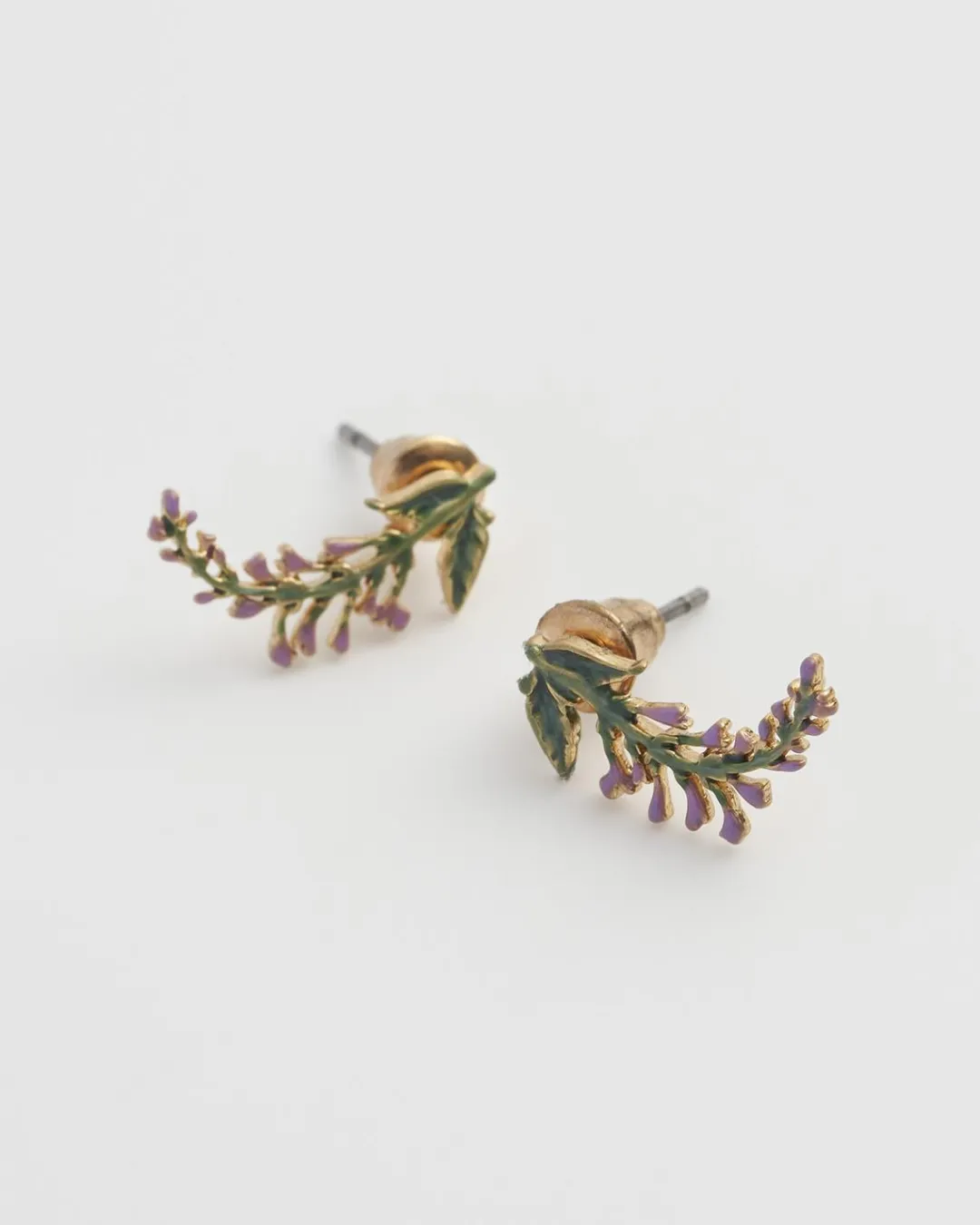 Fashion Fable England Lavender Earrings