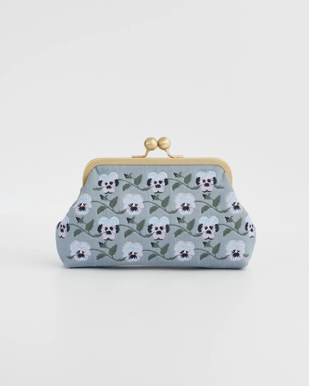 Outlet Fable England Pansy Victoriana Blue Clutch